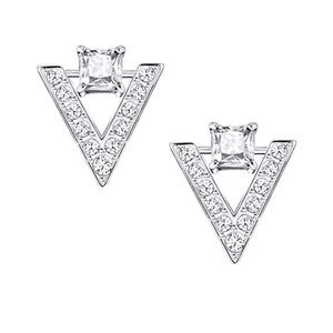 Swarovski Funk Small White Earrings